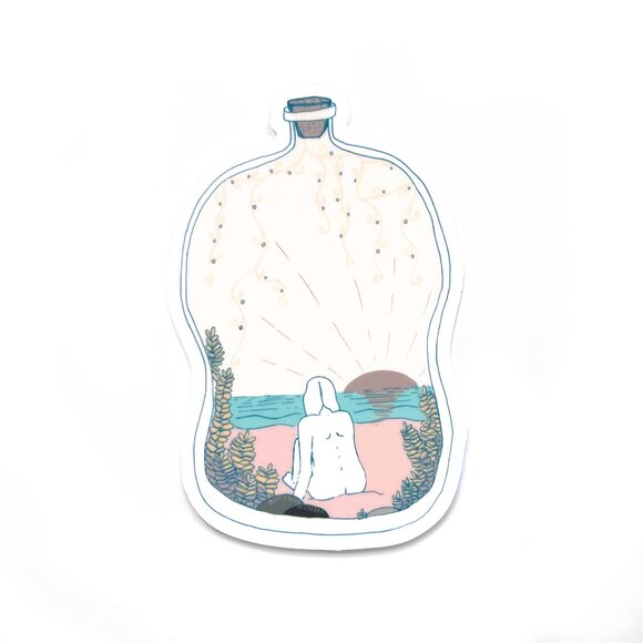 Sunset in a Bottle, diecut vinyl sticker - Picture 1 of 3